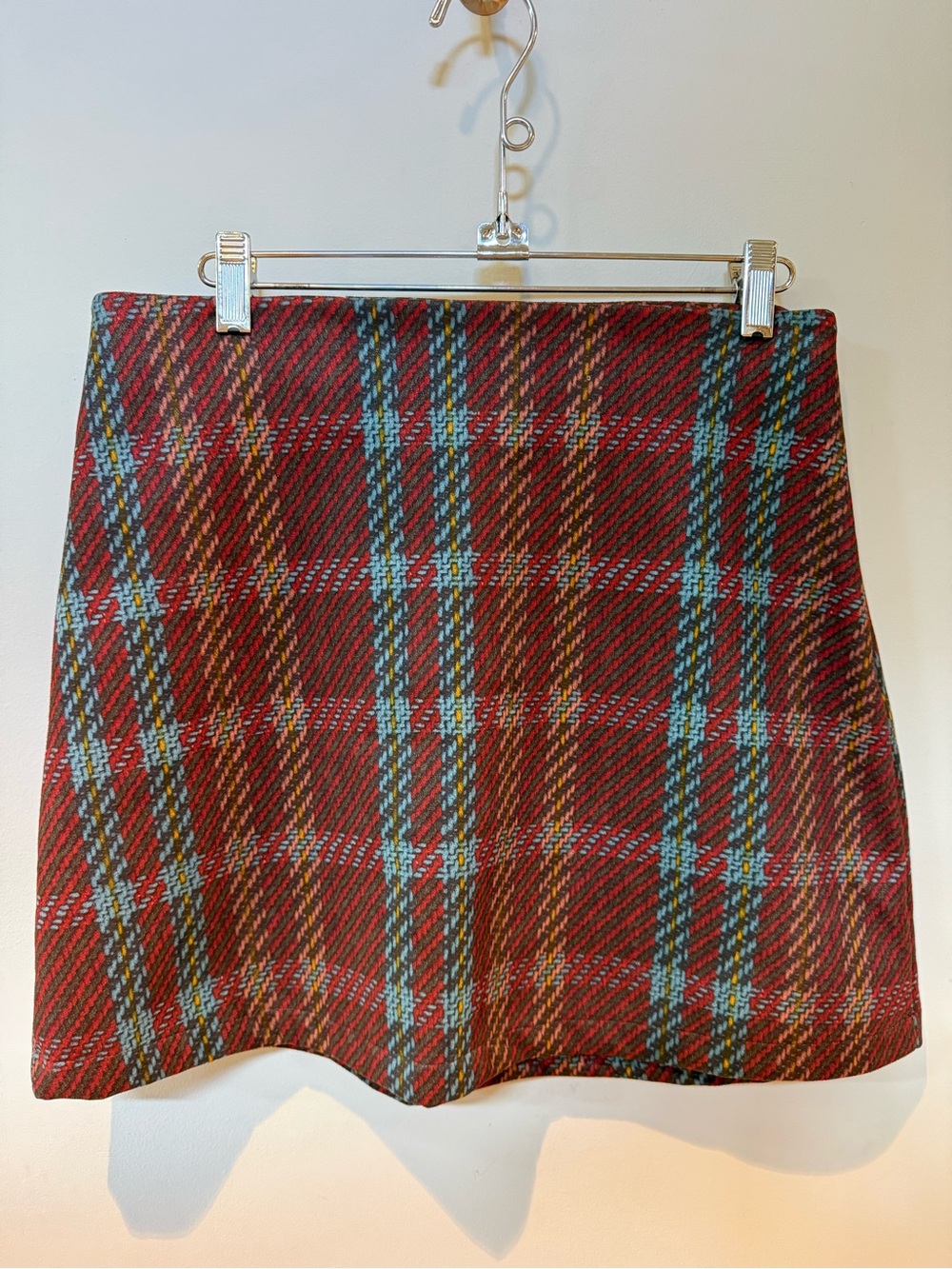 Multicolor plaid mini skirt- Traveling Chic Boutique